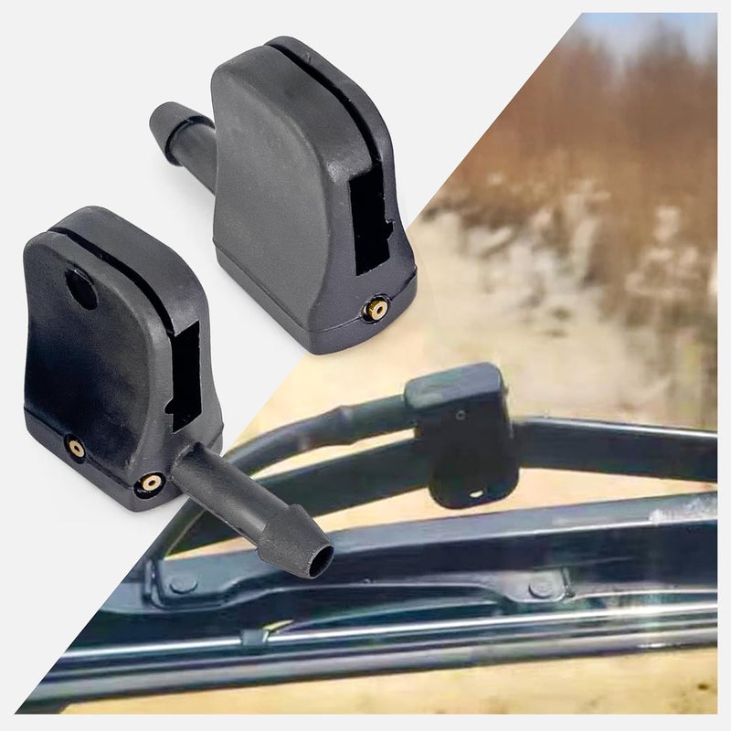 Click&Fit 3-way Truck&Van Windshield Washer Spray Nozzles Extension kit replacement for Ford Transit, Freightliner, Dodge Sprinter, VW Crafter, Peterbilt – Washer jets for Wiper Arm 10-12mm 0.4-0.47", - Image 3